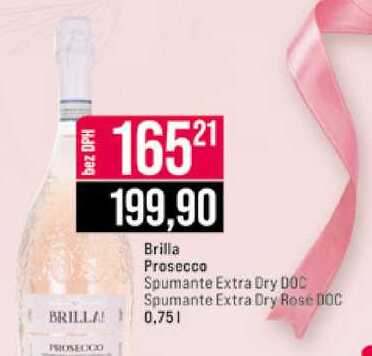 Brilla Prosecco Spumante Extra Dry DOC Spumante Extra Dry Rose DOC 0,75l 