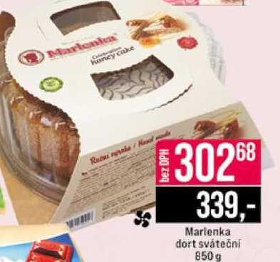Marlenka dort sváteční 850 g 