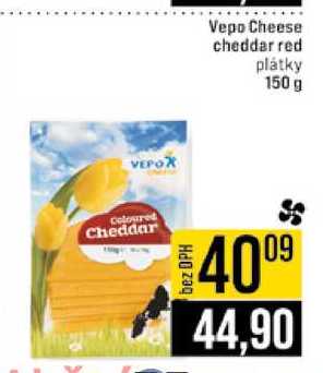 Vepo Cheese cheddar red plátky 150 g