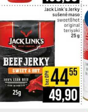 Jack Link's Jerky sušené maso sweetShot original teriyaki 25g