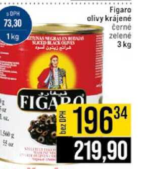 Figaro olivy krájené černé zelené 3 kg