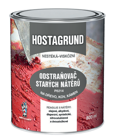 HOSTAGRUND P8214 odstraňovač starých nátěrů, 0,6 l