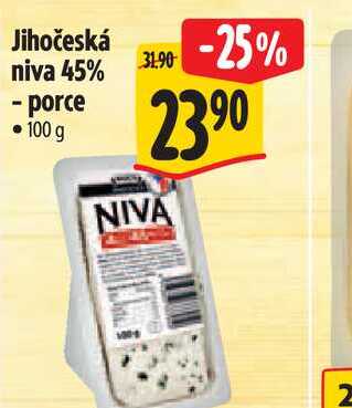 Jihočeská niva 45% -porce 100 g  