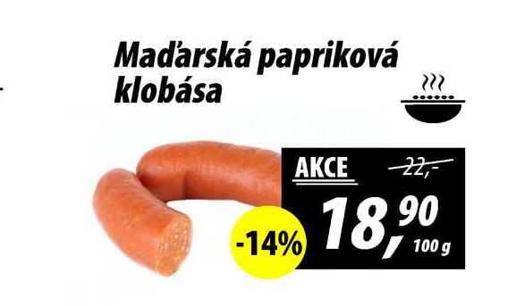 Maďarská papriková klobása, 100 g 