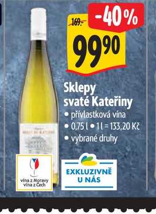  Sklepy svaté Kateřiny 0,75 l