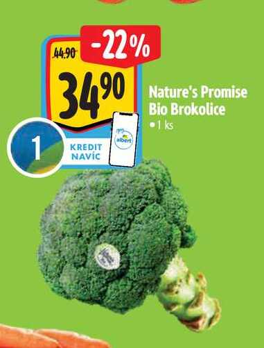   Nature's Promise Bio Brokolice  1 ks 