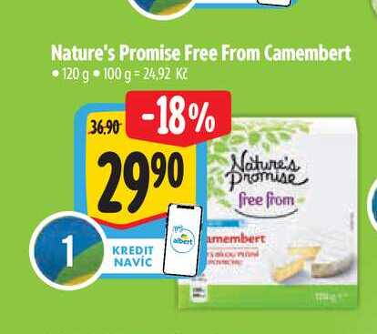 Nature's Promise Free From Camembert 120 g 