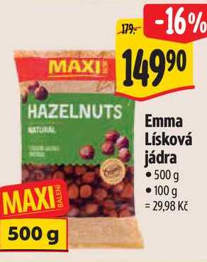Emma Lísková jádra, 500 g