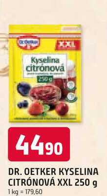 Dr. Oetker Kyselina citrónová 250g