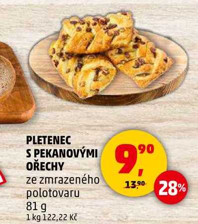 PLETENEC S PEKANOVÝMI OŘECHY, 81 g 
