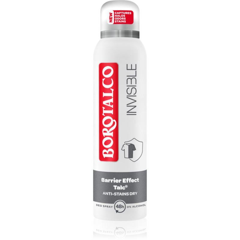 Borotalco Invisible deodorant ve spreji proti bílým a žlutým skvrnám 150 ml