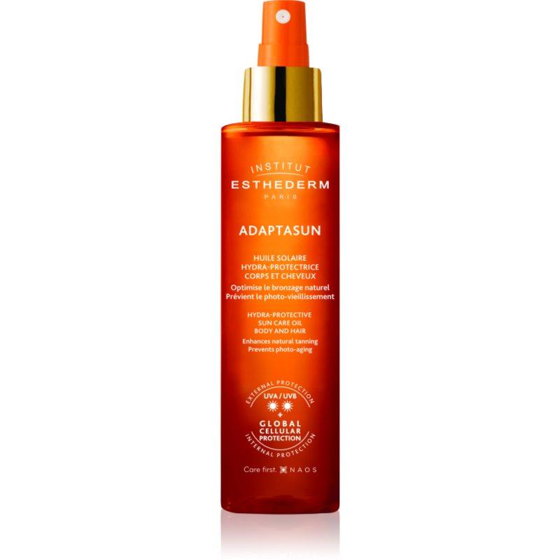 Institut Esthederm Adaptasun Sun Care Oil opalovací olej na tělo a vlasy se střední UV ochranou 150 ml