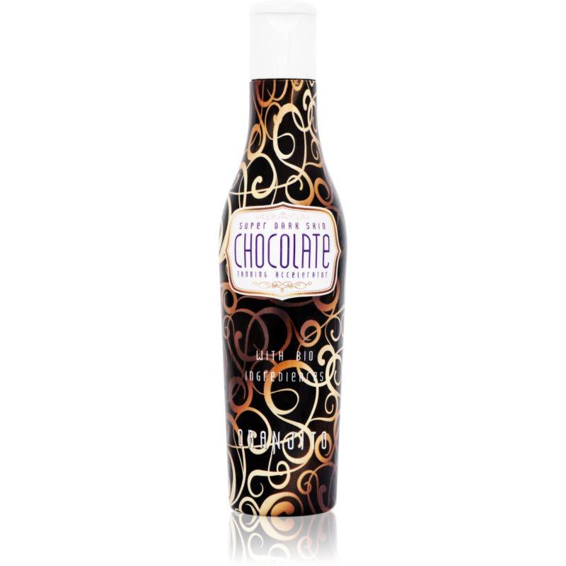 Oranjito Max. Effect Chocolate opalovací mléko do solária s biosložkami a urychlovačem opálení 200 ml