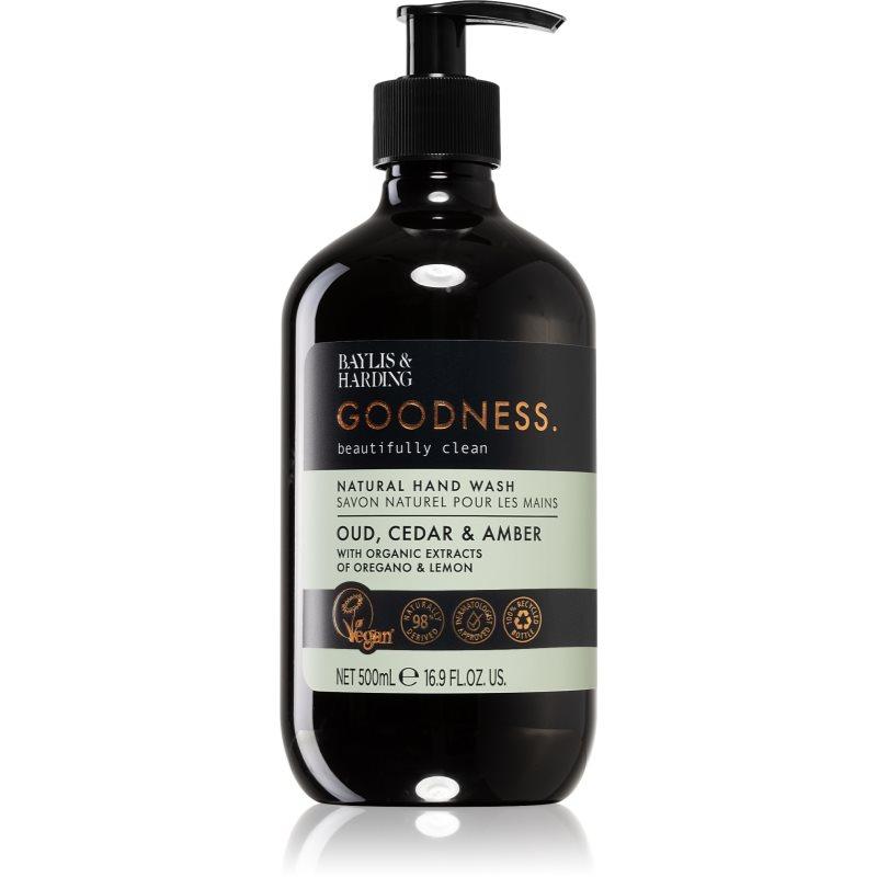 Baylis & Harding Goodness Oud, Cedar & Amber přírodní tekuté mýdlo na ruce 500 ml