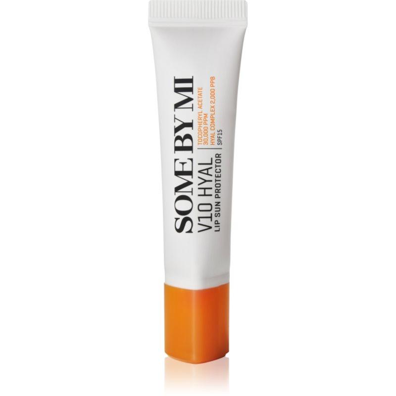 Some By Mi V10 Hyal Lip Protector ochranný balzám na rty SPF 15 odstín Transparent 7 ml