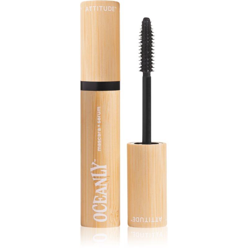 Attitude Oceanly Plastic Free Makeup řasenka se sérem s vyživujícím účinkem odstín Black 7 g