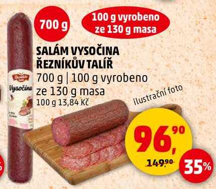SALÁM VYSOČINA ŘEZNÍKŮV TALÍŘ, 700 g  