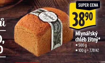 Mlynářský chléb žitný, 500 g 