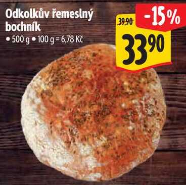 Odkolkův řemeslný bochník, 500 g