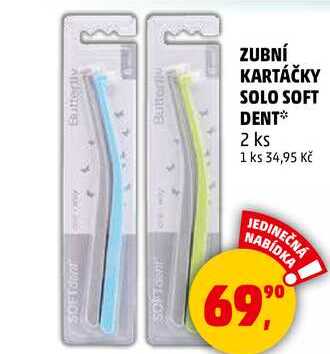 ZUBNÍ KARTÁČKY SOLO SOFT DENT, 2 ks  