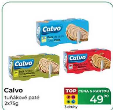 Calvo tuňákové paté 2x75g