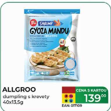 ALLGROO dumpling s krevety 40x13,5g