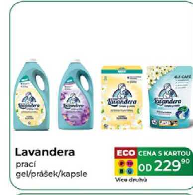 Lavandera prací gel/prášek/kapsle Vice druhů 