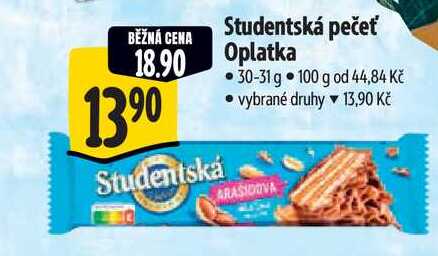 Studentská pečeť Oplatka, 30-31 g 
