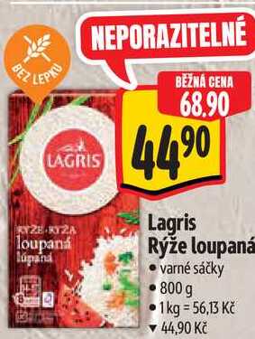 Lagris Rýže loupaná, 800 g