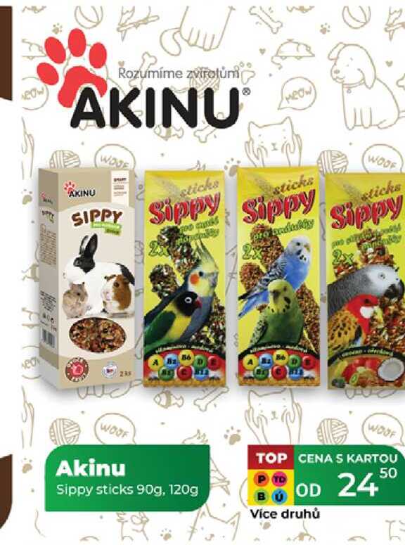 Akinu Sippy sticks 90g