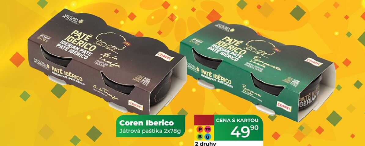 Coren Iberico Játrová paštika 2x78g 
