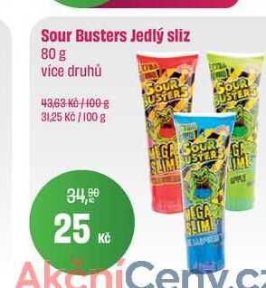 Sour Busters Jedlý sliz 80 g 