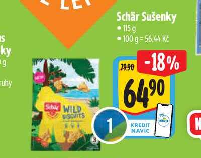  Schär Sušenky 115 g  