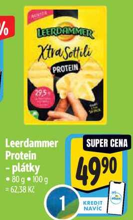 Leerdammer Protein - plátky, 80 g