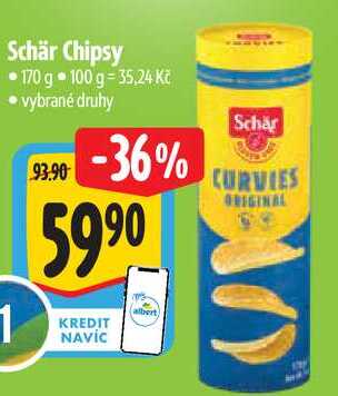 Schär Chipsy, 170 g