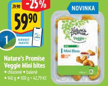 Nature's Promise Veggie Mini bites, 140 g