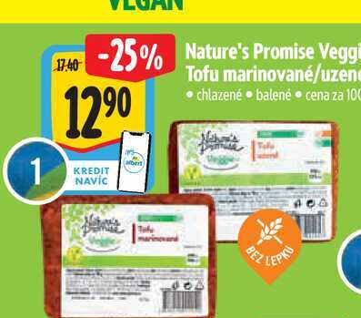  Nature's Promise Veggie Tofu marinované/uzené 100 g