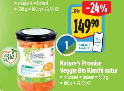 Nature's Promise Veggie Bio Kimchi natur, 350 g