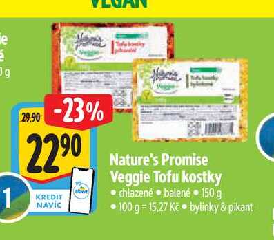   Nature's Promise Veggie Tofu kostky 150 g