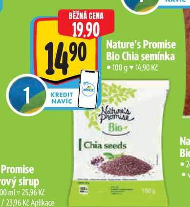   Nature's Promise Bio Chia semínka 100 g 