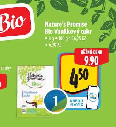   Nature's Promise Bio Vanilkový cukr 8 g 