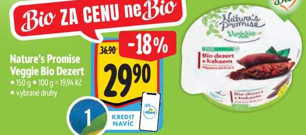 Nature's Promise Veggie Bio Dezert, 150 g 