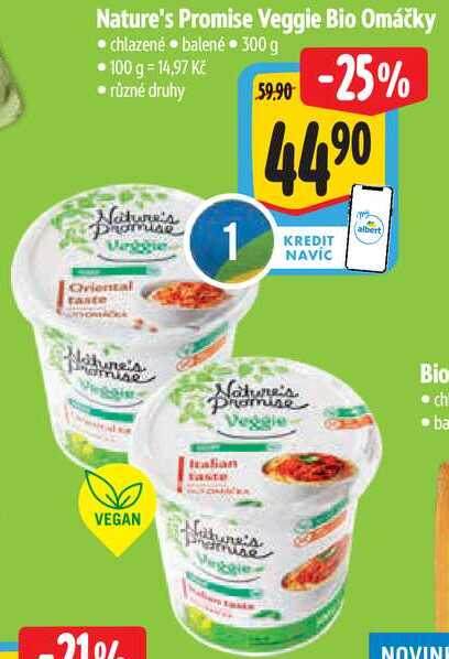 Nature's Promise Veggie Bio Omáčky, 300 g