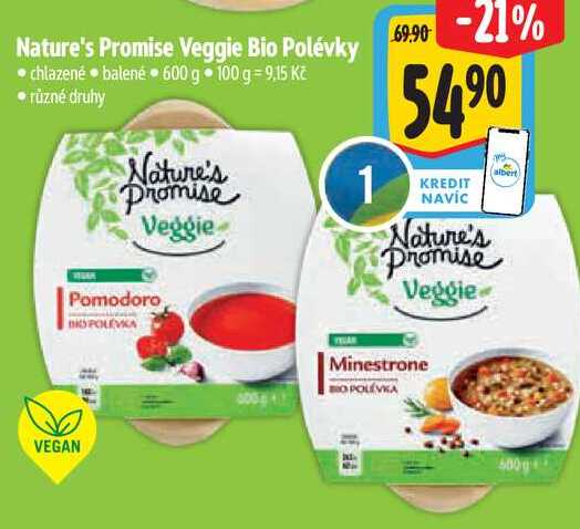 Nature's Promise Veggie Bio Polévky, 600 g