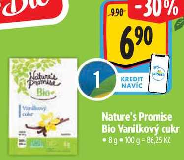 Nature's Promise Bio Vanilkový cukr, 8 g