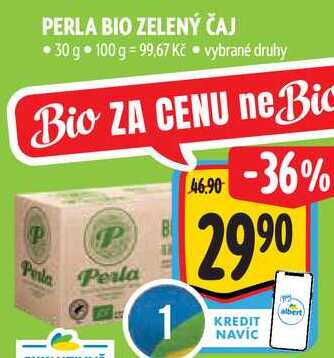 PERLA BIO ZELENÝ ČAJ, 30 g