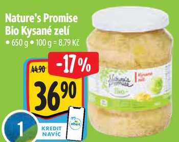 Nature's Promise Bio Kysané zelí, 650 g