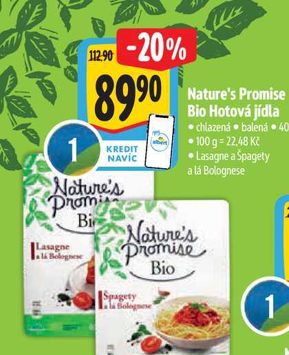   Nature's Promise Bio Hotová jídla 400 g