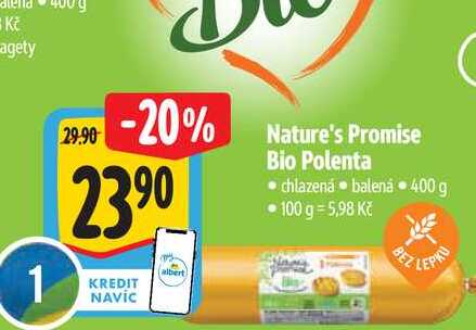   Nature's Promise Bio Polenta  400 g
