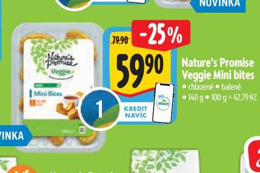   Nature's Promise Veggie Mini bites 140 g